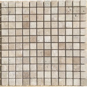Senini Stone srl | TRAVERTINO CLASSICO MOSAIC 2,3X2,3 TUMBLED
