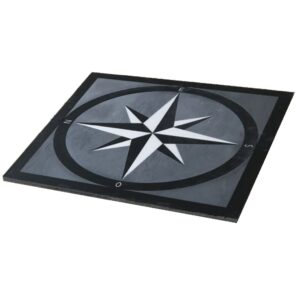 Senini Stone srl | COMPOSIZIONE INTARSIATA ROSA DEI VENTI CON PUNTI CARDINALI
