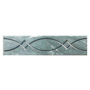Senini Stone srl | CORNICE DECORO INCISO VERDE 7X30 CM