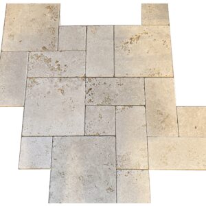 Senini Stone srl | TRAVERTINO CLASSICO OPUS ROMANUM TUMBLED MULTIFORMED