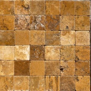 Senini Stone srl | TRAVERTINO GIALLO PERSIA 10 X 10 TUMBLED