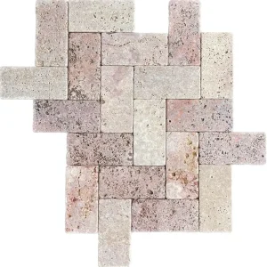 Senini Stone srl | TRAVERTINO ROSSO PERSIA 10 X 20 ANTIQUED
