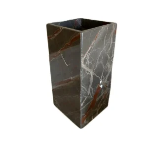 Senini Stone srl | STONE VASE Ombra di Caravaggio 14.5x14.5 H. 30.5 CM