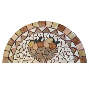 Senini Stone srl | VENTAGLIO ANTICATO V070F Ø 70 CM SP. 1 con decori frutta a idrogetto