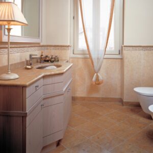 Senini Stone srl | Boiserie patinata con decoro sabbiato ANDROMEDA