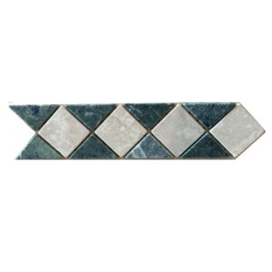 Senini Stone srl | GRECA ANTICATA G070A H. 7 SP. 0,7 CM VERDE E BOTTICINO